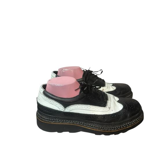 Simple Walking TimeBomb Leather Oxford Mens Size 11 Shoes Black White Casual - Picture 2 of 8